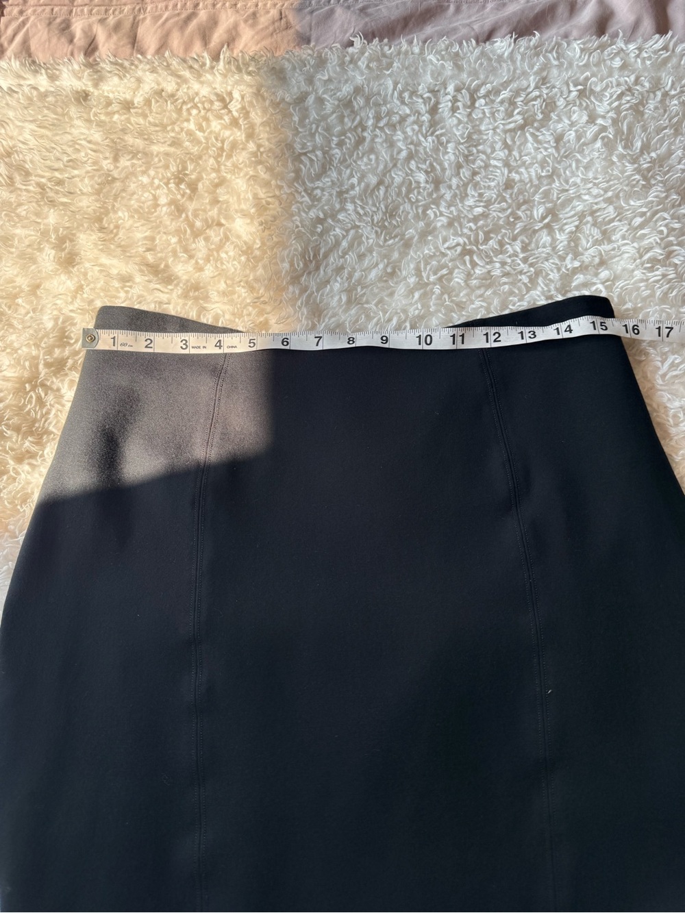 Spanx The Perfect Black Ponte Pencil Skirt 20269R Black - Size Large - Picture 5 of 11